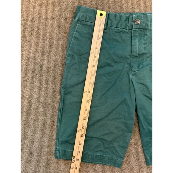 Polo Ralph Lauren Shorts Boys 14 Flat Front Chino Green Pre-Washed Cotton Twill - Picture 3 of 9